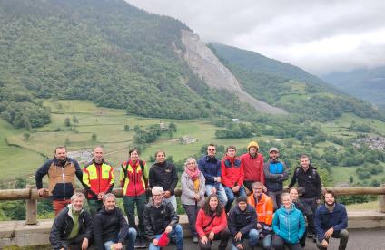 Partenaires et associés du projet lors de la visite de terrain du 12/06/2024 à Viella (FR)